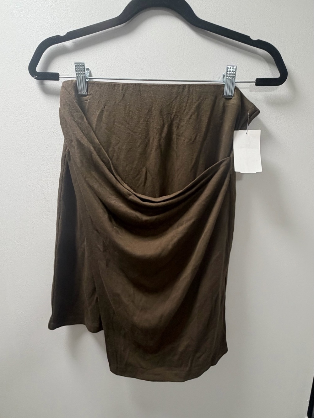 Vince Olive Green Asymmetrical Draped Skirt